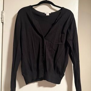 H&M Black Women's Cardigan Sweater